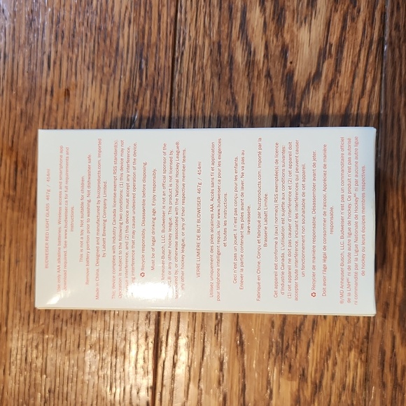 BNIB Budweiser Gilmour Red Light Cup - Picture 4 of 4